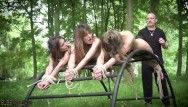 3 legal age teenager slaves punished spanked and abased in hardcore servitude