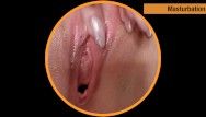 Closeup cum-hole female orgasm. upright movie for mobile.