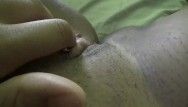 Sub villein showing off her fresh clitoris piercing